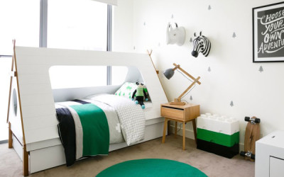 GREEN IN BOYS BEDROOMS