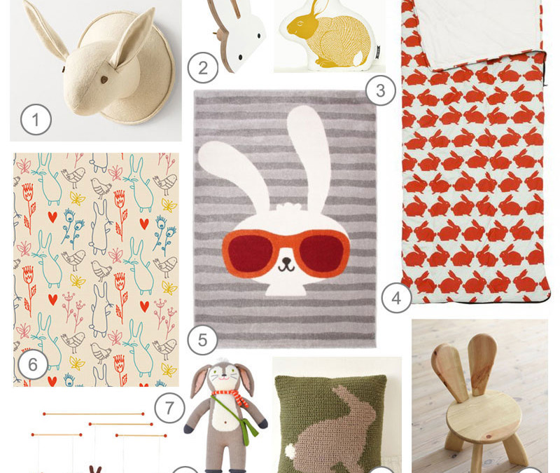 BUNNIES IN CHILDRENS’ ROOMS