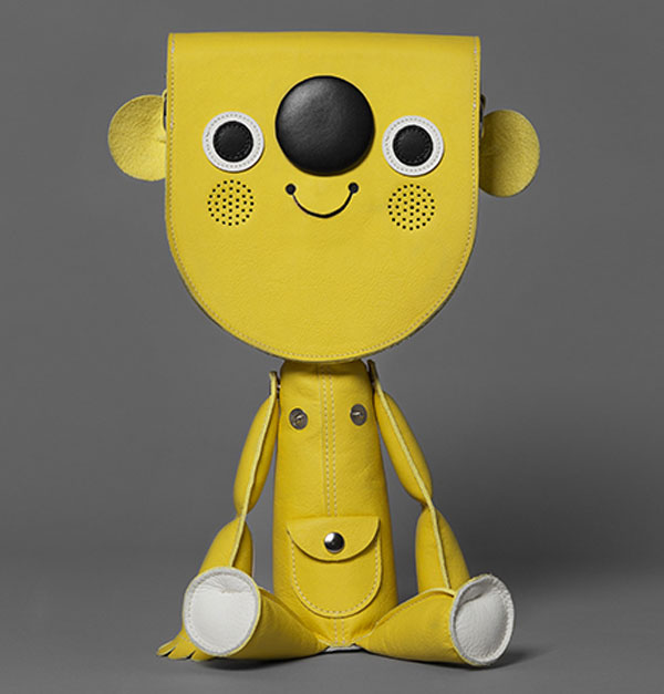 yellow leather toy acne jr