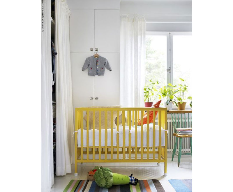 yellow cot