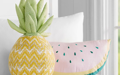 SUMMER FRUITY BEDDING AND CUSHIONS
