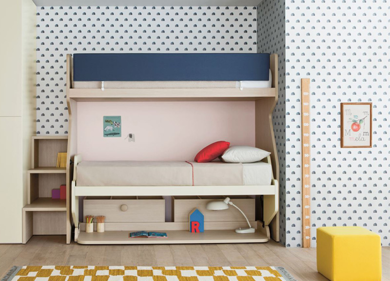 Original And Fun Bunkbeds On Kids Interiors - Wall Folding Bunk Beds Uk