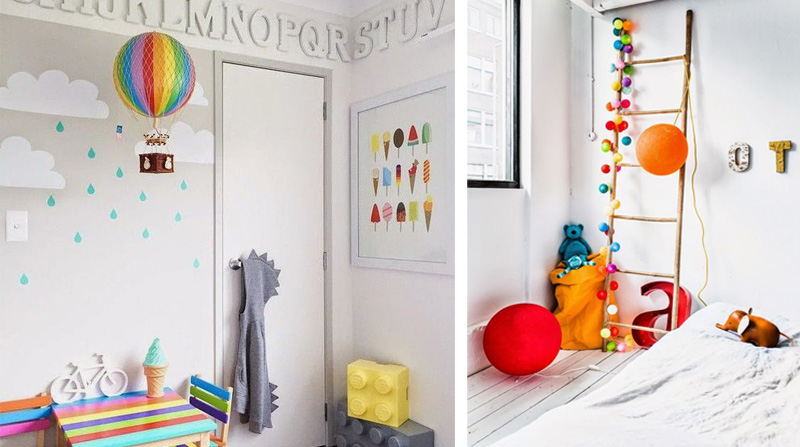 neutral gender kidsrooms with colour