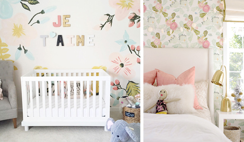 flowery girlsrooms