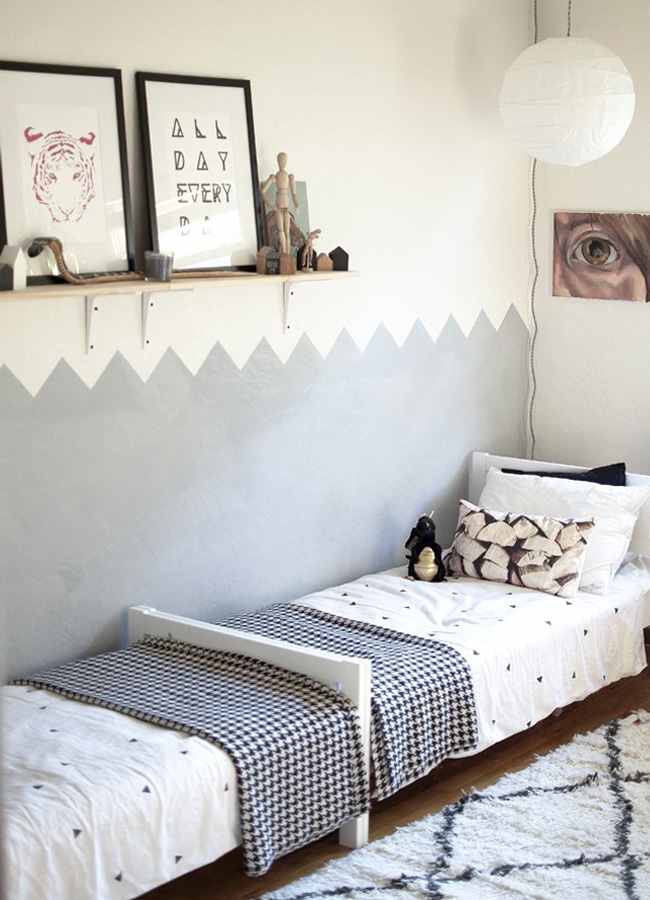 shared kidsrooms without bunkbeds