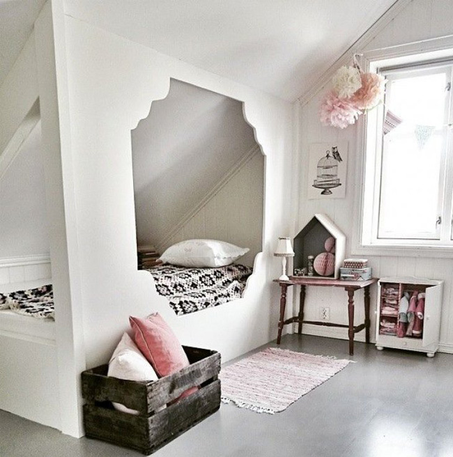 hide-in bed for girlsroom