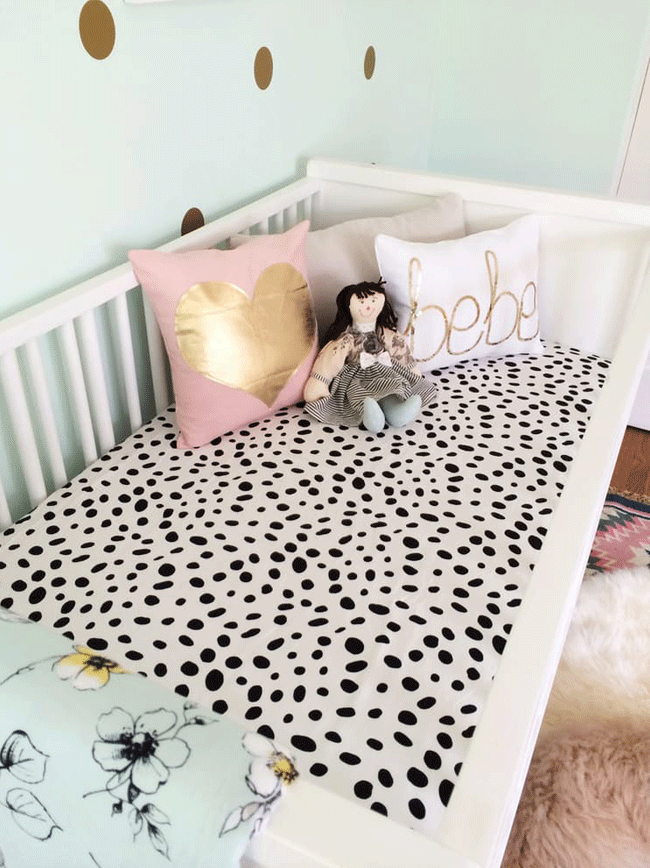 glamourous nursery for a girl