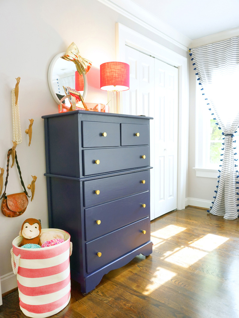 diy blue dresser