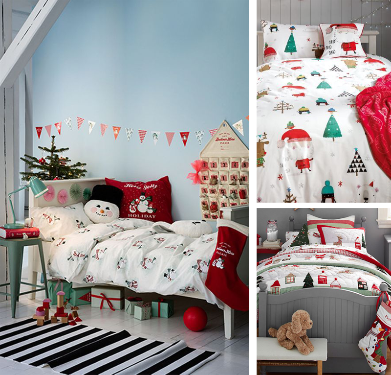 christmas kids bedding
