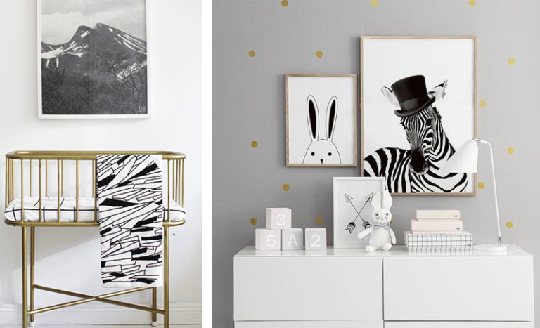 Kidsrooms with Gold Details - by Kids Interiors