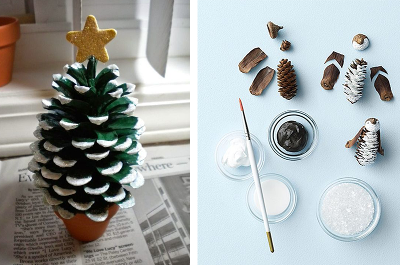 pinecones diy
