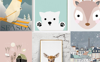 WINTERY KIDS’ POSTERS