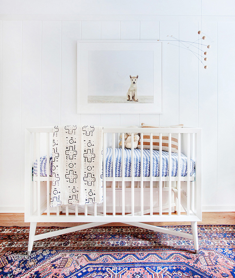 blue white nursery