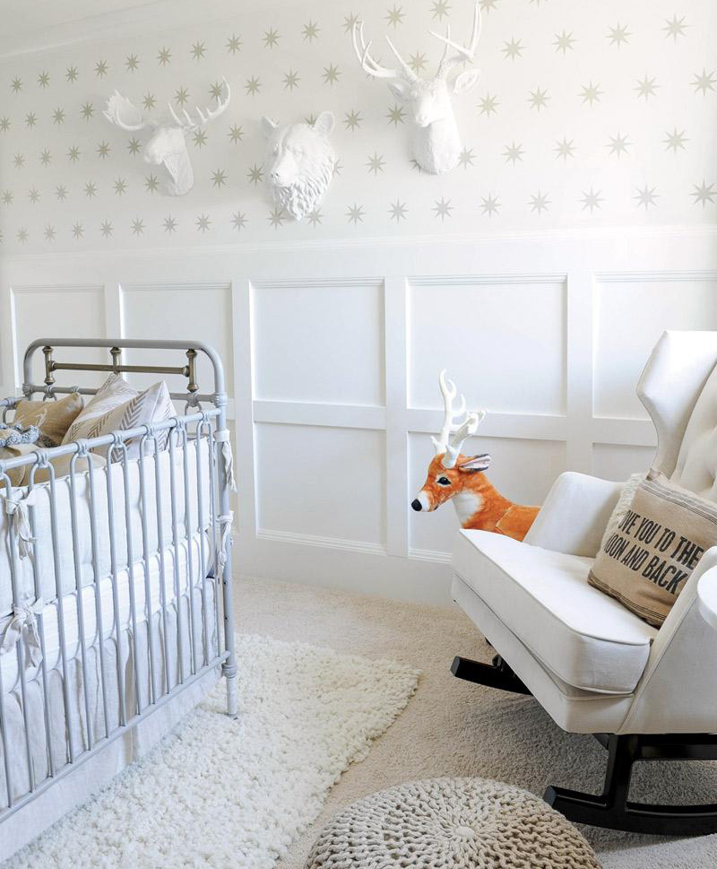 white wintery nursery