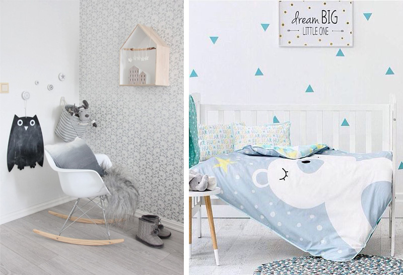 wintery kids rooms