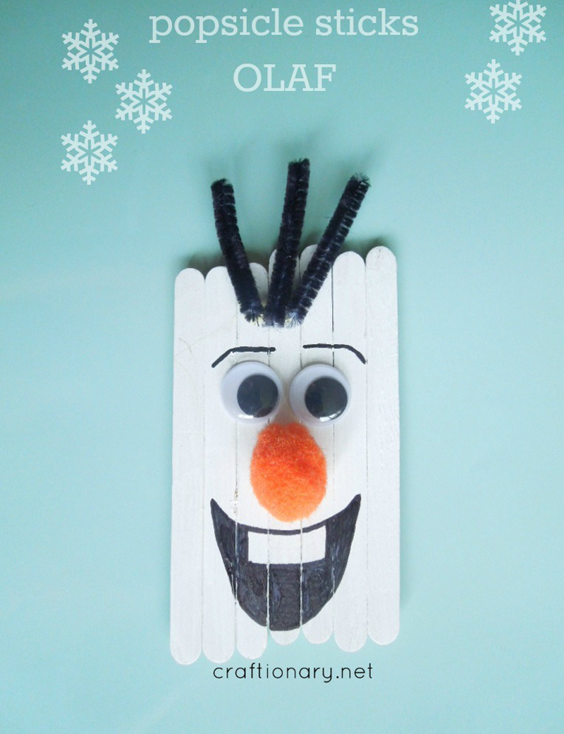 popsicle snowman