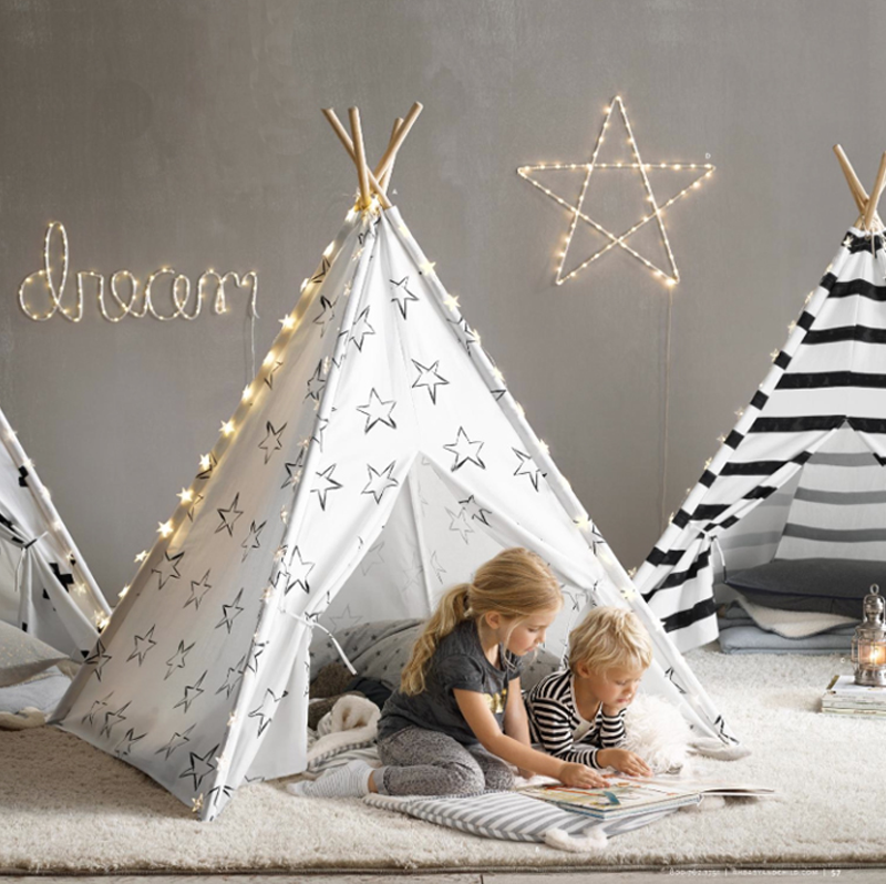 teepee with stars