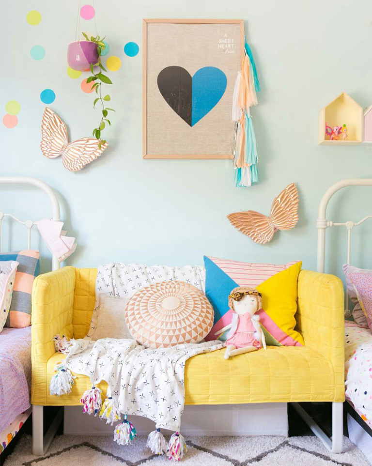 Coloured Furniture in Kids' Rooms - by Kids Interiors