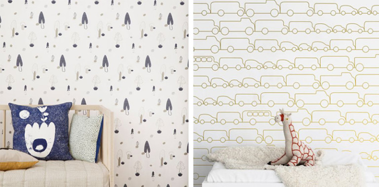 Fun Wallpaper for Boysrooms - by Kids Interiors