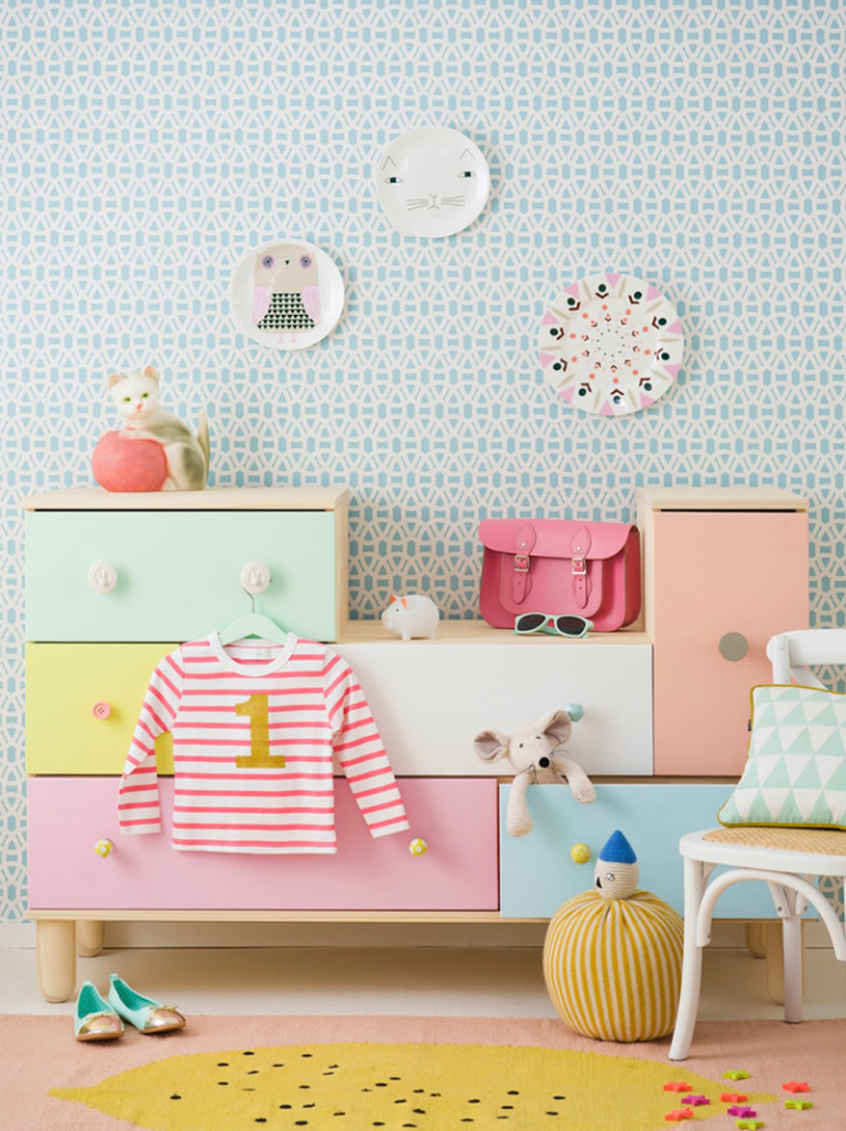Coloured Furniture in Kids' Rooms - by Kids Interiors