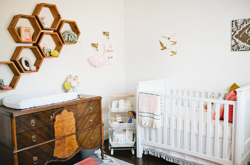 antique dresser nursery