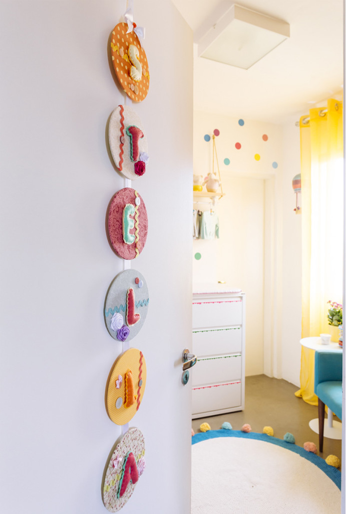 A Colourful and Dotty Girl Nursery from Brazil