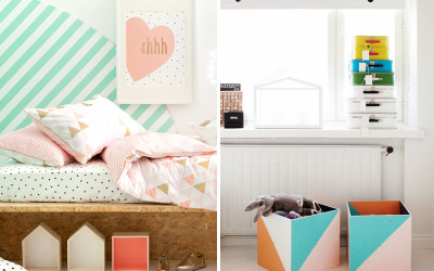 SHAPE UP THE KID’S ROOM WITH GEOMETRIC DECOR
