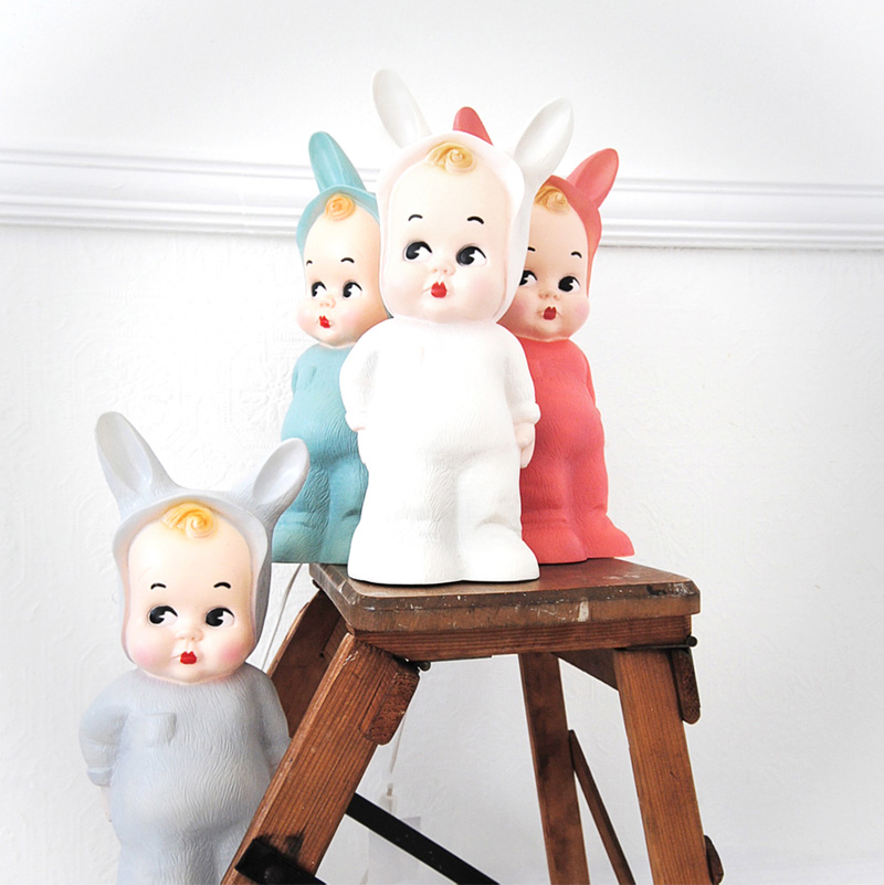 vintage bunny lamps