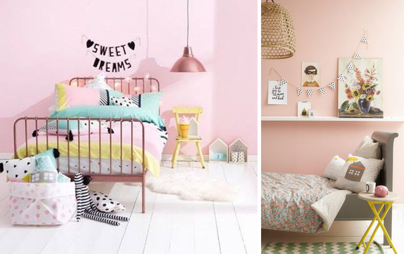 girls rooms pink walls