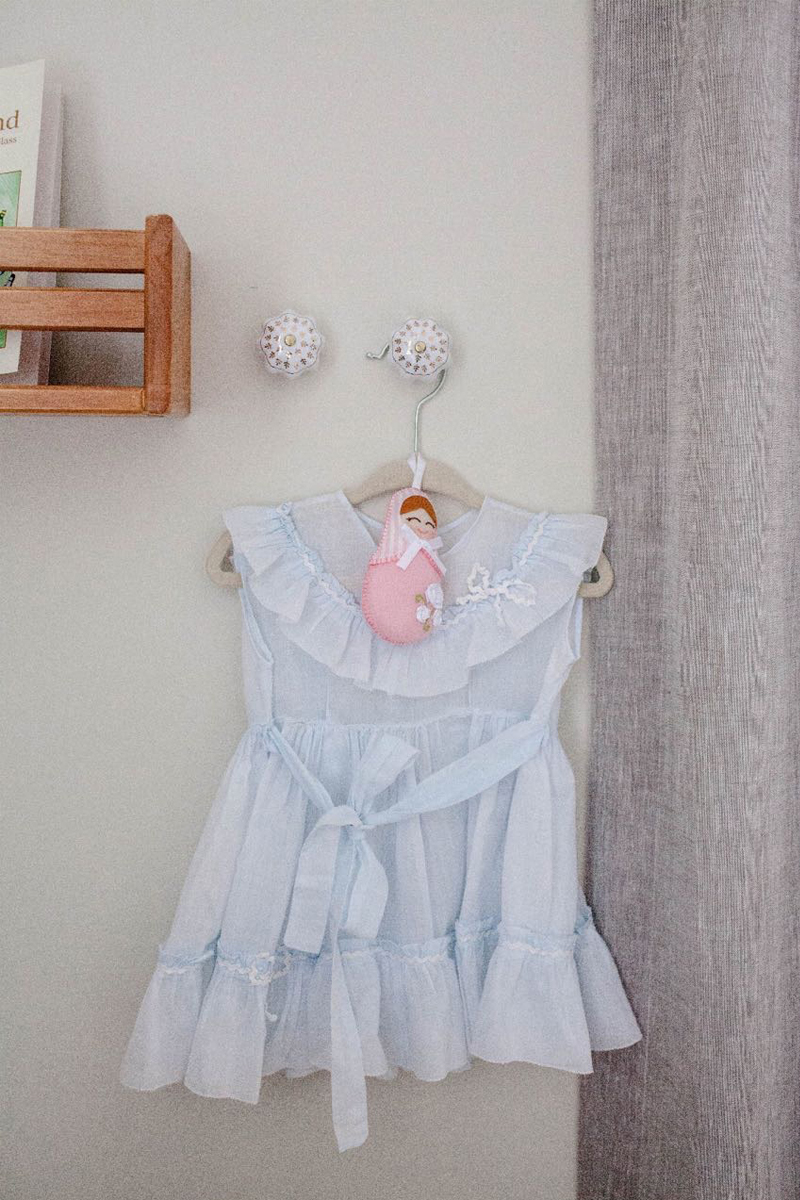 pale blue dress babygirl