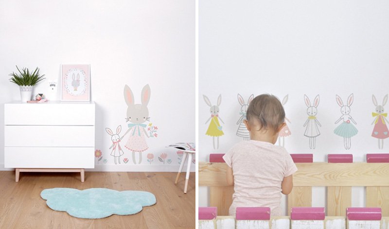 bunny wall stickers