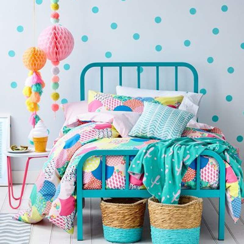 turquoise kids bed