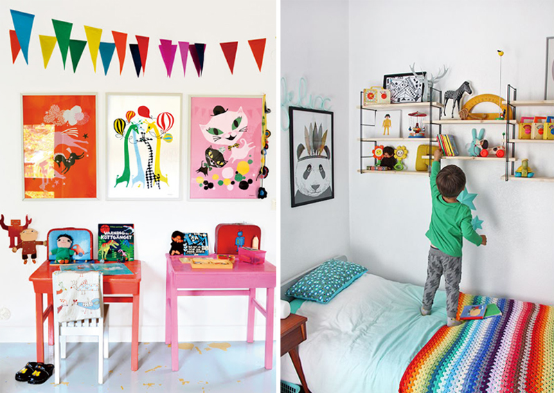 pops of colour kids room