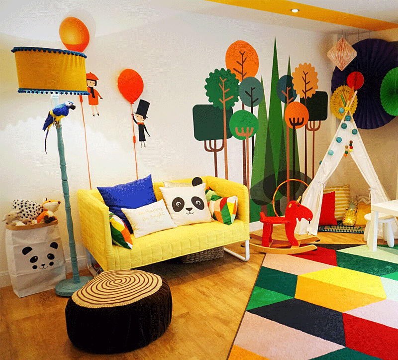 colourful playroom