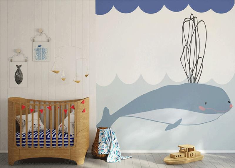 whale wall decal