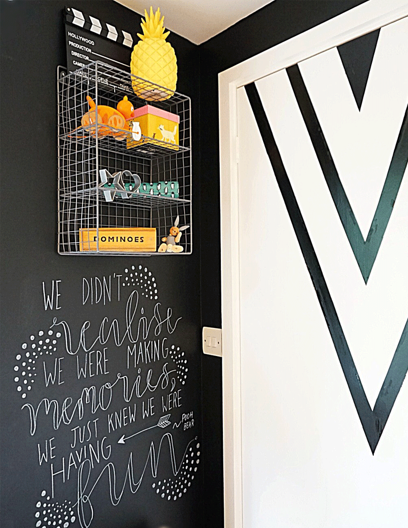 chalkboard wall playroom