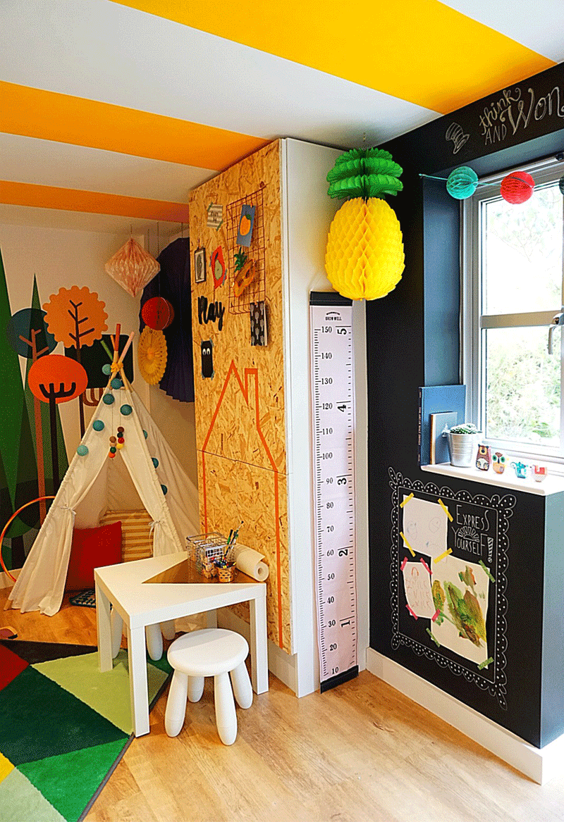 playroom with teepee