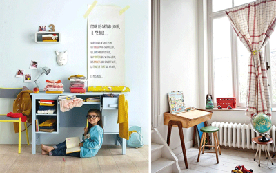 THE STUDY AREA IN A KID’S ROOM