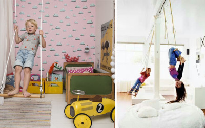 SWINGING OR ROCKING IN A KID’S ROOM