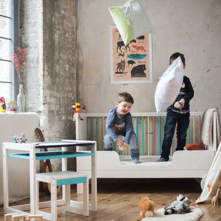 A Bed that Grows with the Child Kids Interiors