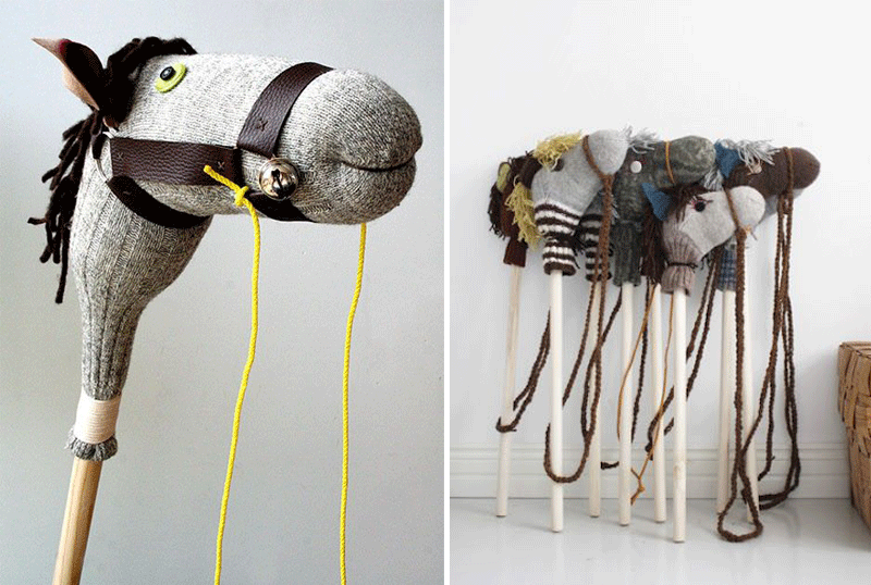diy handmade broomstick hobby horse