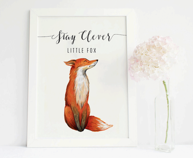 clever fox poster