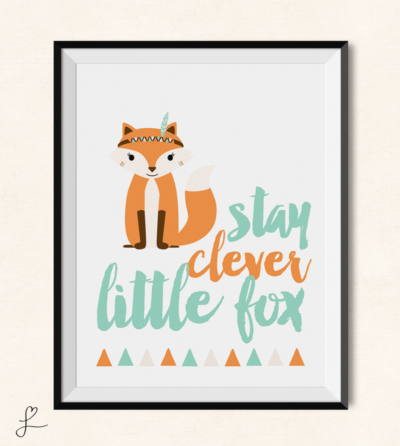 stay clever little fox poster