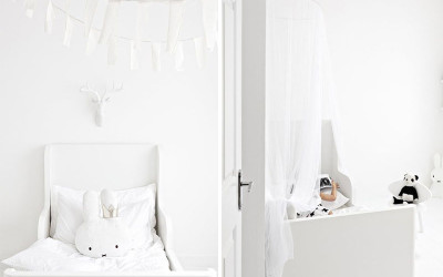 ALL-WHITE KIDS’ ROOMS