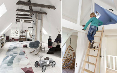 HOW TO CREATE A STYLISH ATTIC KID’S ROOM