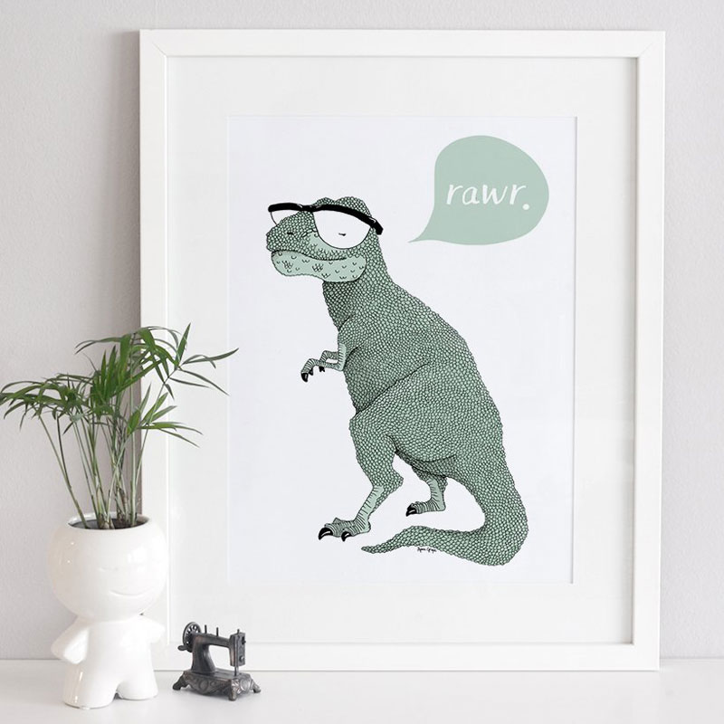 dinosaur kids poster
