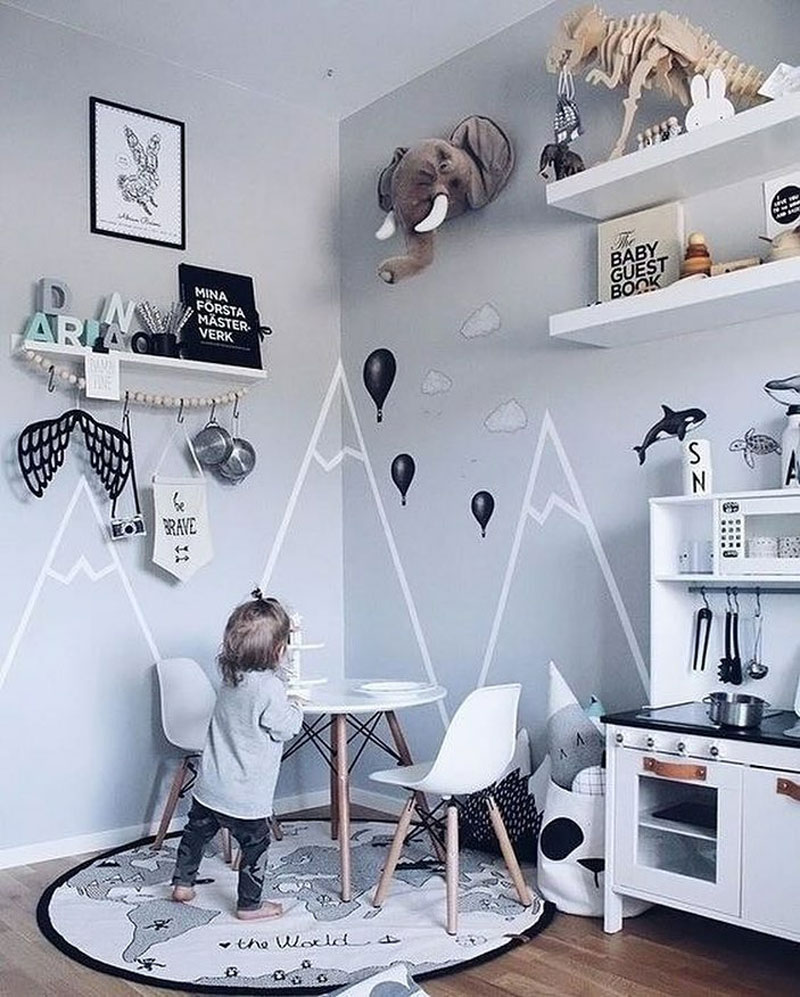 Mountain Motifs in Kids' Rooms - by Kids Interiors