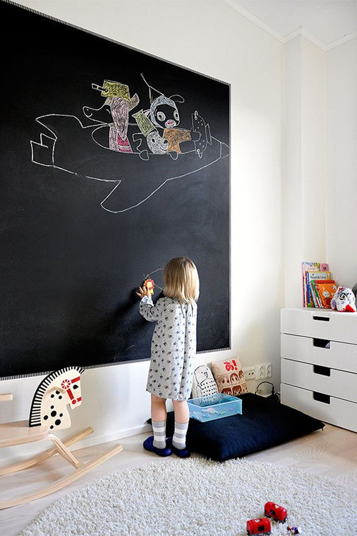 how to make a chalkboard wall