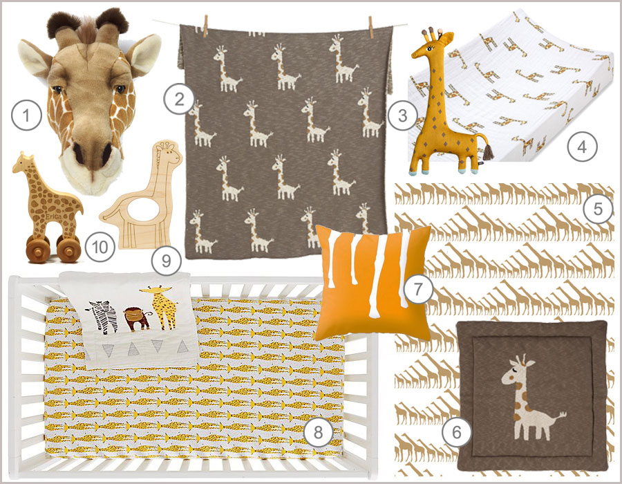 giraffe nursery decor