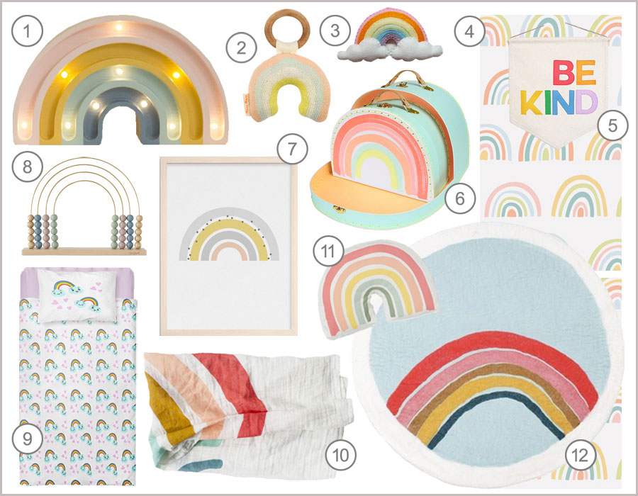 rainbows kids decor